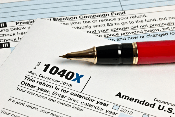 IRS Form 1040 X